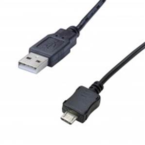 Cordon USB A 2.0 M / micro USB M - 2.4 A - noir - 1m80