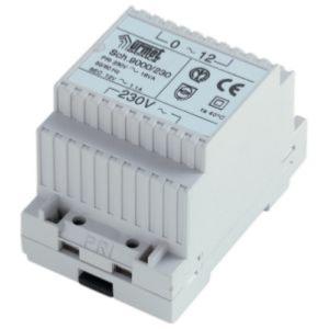 Transformateur de sécurité 12Vca   18VA 3 modules
