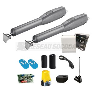 Kit ATS télescopique en 24V pour portails battants 3m