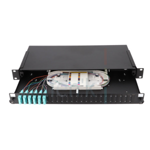 Tiroir Optique 6xSC Duplex OM3 12 Pigtails K7 + 18 Bouchons + Kitacce