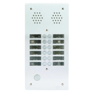 Plaque a.v alu 6mm 2rangées 12bp