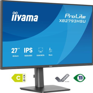 MONITEUR 27'' ultra mince 1920x1080 100Hz HDMI, USB, DP Pied réglable