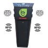 Double borne de charge T2S 3,7/7KW sur pied RFID Anthracite