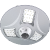 Candélabre solaire 9W télécommandé 3000°K - 2000Lm - 3 modes+temporis