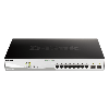 SWITCH 8PORTS GIGA POE/POE+ 130w  + 2 PORTS SFP