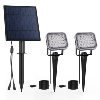 Double spot solaire sur piquet/saillie - 3000°K - Faisceau 30° -2x20