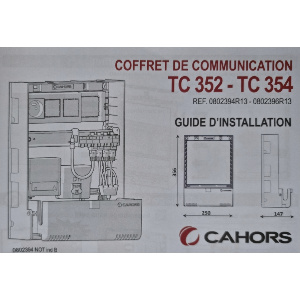 Tableau communication en encastré TC 352 Gr3 1P 4 RJ CAT6A  DTI  BAC 