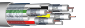 Câble 4 X 17 VAtC Class A - 3GHz bob. bois 100M