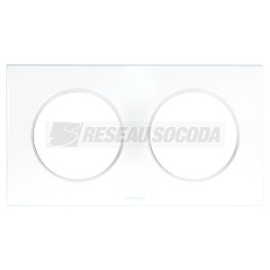 SQUARE PLAQUE- BLANC 2P entr.71mm