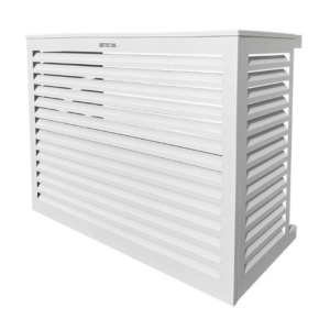 Cache clim alu blanc small Dim int  : H 680 x l 900 x P 450-600 mm
