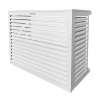 Cache clim alu blanc large Dim int : H 950 x l 1100 x P 550-700 mm