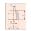 Embout p.tuyaux pouces 1/4" 17009001