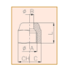 "Embout p.tuyaux pouces 1/4"" 17009001"