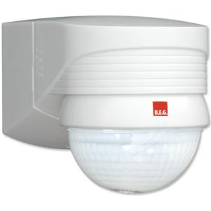 DETECTEUR DE MOUVEMENT BLANC MURAL 280° EXTERIEUR IP54 CLII 230V