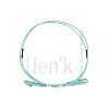 Jarretière optique duplex OM4 50/125µ Aqua LC/LC 1m
