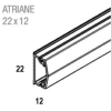 Moulure ATR 2212 blc/2000x12,6x22/PVC