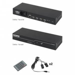 DÉPORT HDMI 3 x 1 via CPL + By-pass HDMI