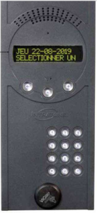 Interphone Vidéo Intracode à défilement de noms avec clavier codé 12