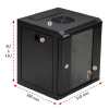 Coffret Mural 10'' 12U profondeur 300