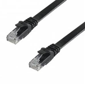 Cordon RJ45 M/M - Cat. 6 - U/UTP - gaine plate - 2m