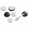 Kit de 6 clip-câbles adhésifs (3 noirs + 3 blancs)