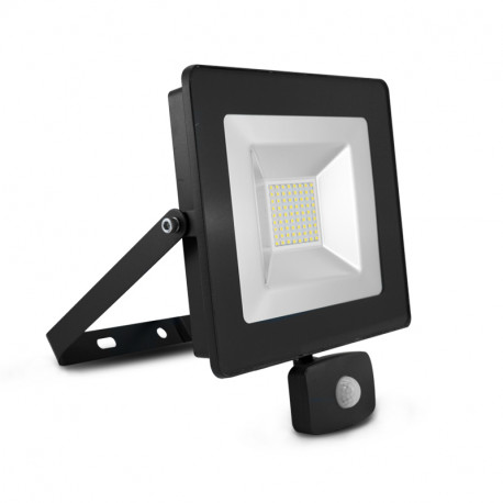 LUMOS SLIM PROJECT 50W 4000K NOIR IP65 + DETECT IR 