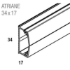 Moulure ATR 3417 blc/2000x17x1,2/PVC