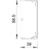 Goulotte de distribution WDK40090RW/40x90x2000/PVC