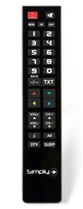 TELECOMMANDE TV SIMPLIFIEE UNIVERSELLE CLAVIER NUMERIQUE PROG PAR PC