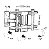 Support inclinable et orientable avec déport pour écrans de 40" à 85"