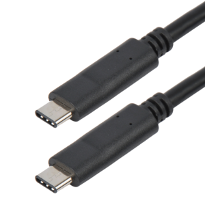 Cordon USB 3.2 gen 1 - C M/M - 3A - noir - 1 m