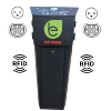 Double borne de charge T2S 3,7/7KW+2P+T 3KW sur pied RFID Anthracite