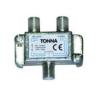 Coupleur / séparateur d’intérieur 2 entrées TVT/TVS conn. F 