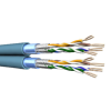 CABLE F-FTP Cat 6A 500Mhz 2x4P LSHZ BLEU Dca T500