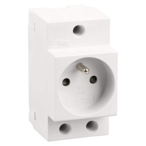 Prise de courant 16A/230V 2P+T modulaire connexion rapide