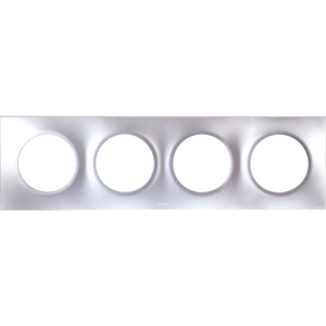 SQUARE PLAQUE SILVER 4P entr.71mm