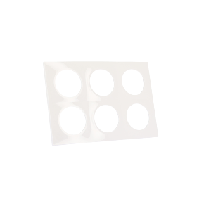 SQUARE PLAQUE BLC 2x3P