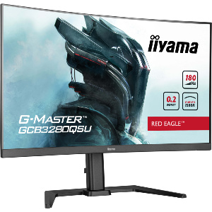 MONITEUR LED 31,5'' Master Red Eagle Incurvé dalle VA 180Hz HP/HDMI/U