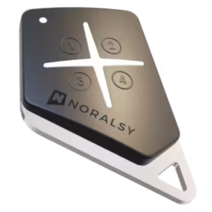Télécommande 4 boutons 868MHz noire bi-techno mifare 