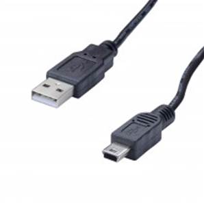 Cordon USB A 2.0 M / mini USB B M - noir - 2 m