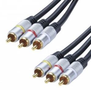 Cordon 3 RCA M/M - privilège - 3m