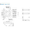 Adaptateur poteau diam. 103x127mm pour PTZ DAHUA