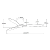Brasseur d'air plafond SORENO 132cm 6 vitesses + LED 18W 1800lm CCT