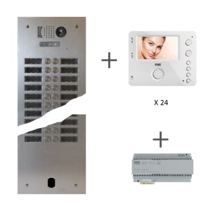Kit Video Alu 2R 24 Bp 2 Voice Programmé