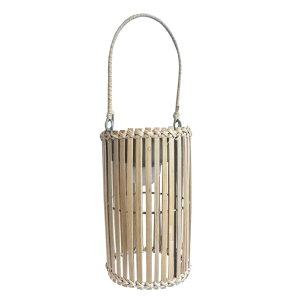 Lampe de table / lanterne en bamboo - 3000°K - 220Lm