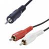 Cordon Jack 3.5mm Male / 2 RCA Male - 1m50