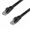Cordon RJ45 M/M - Cat. 6 - U/UTP - gaine plate noire - 5m