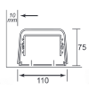 Goulottes 110mm longueur 2m 