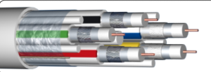 Câble 5 X 17 VAtC Class A - 3GHz bob. bois 100M