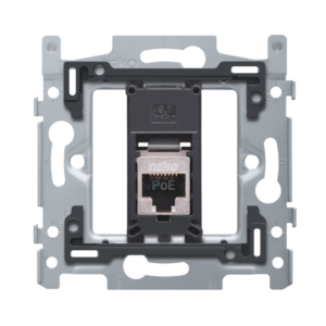 1 CONNEXION RJ45 STP CAT6A, POE++, PLAT, 60X71, VIS